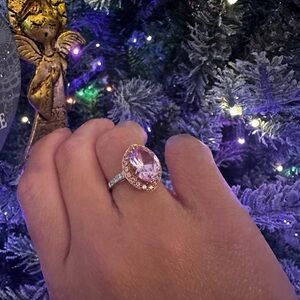 14K WG Kunzite Ring
